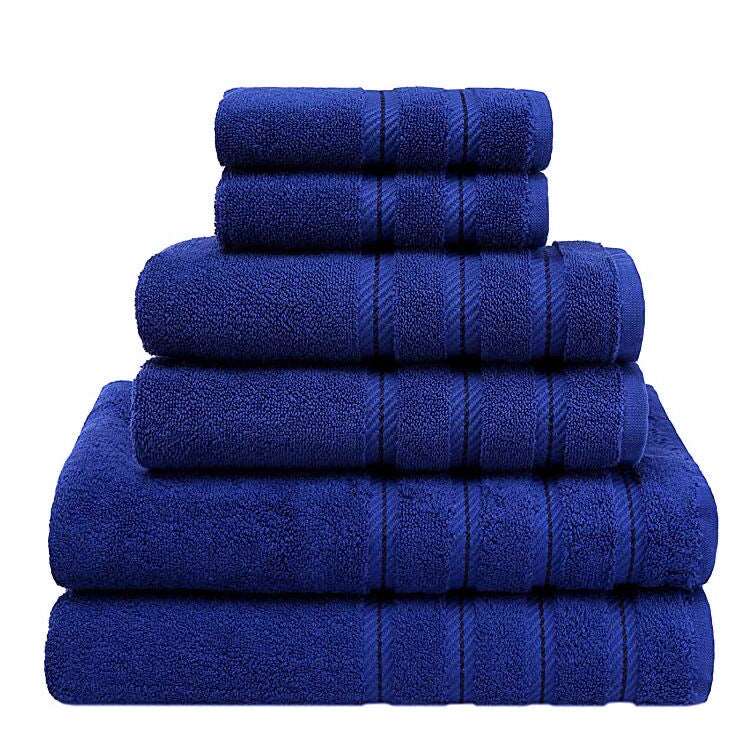 Absorbent Long Staple Cotton Towel Bath Towel Set Blue 3times Towels bath towel Bedding and towels best drying bath towel cotton towels Home towels