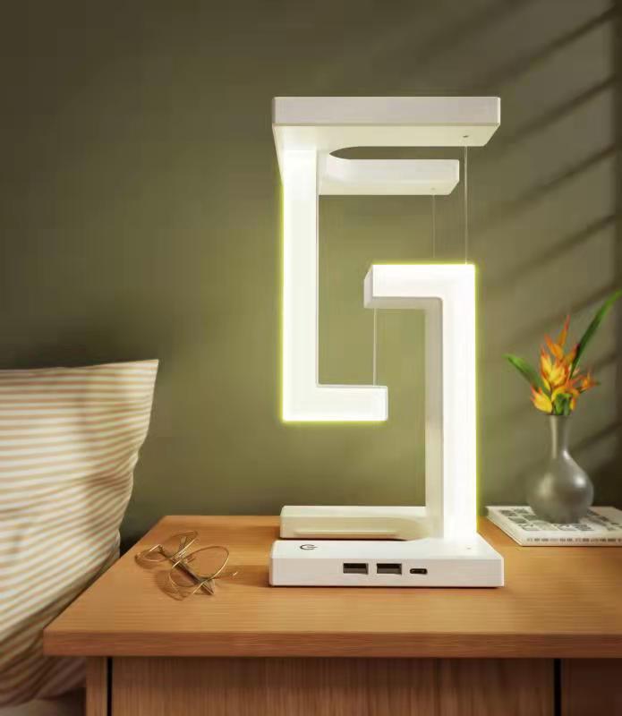 Smartphone Wireless Charging Suspension Table Lamp White classic Mobile Phone Chargers charging lamp creative LED lamp mobile mobile case mobile charger mobile phone mobile phone accessories mobile phone cover stylish mobile phone charger table lamp wireless mobile phone charger