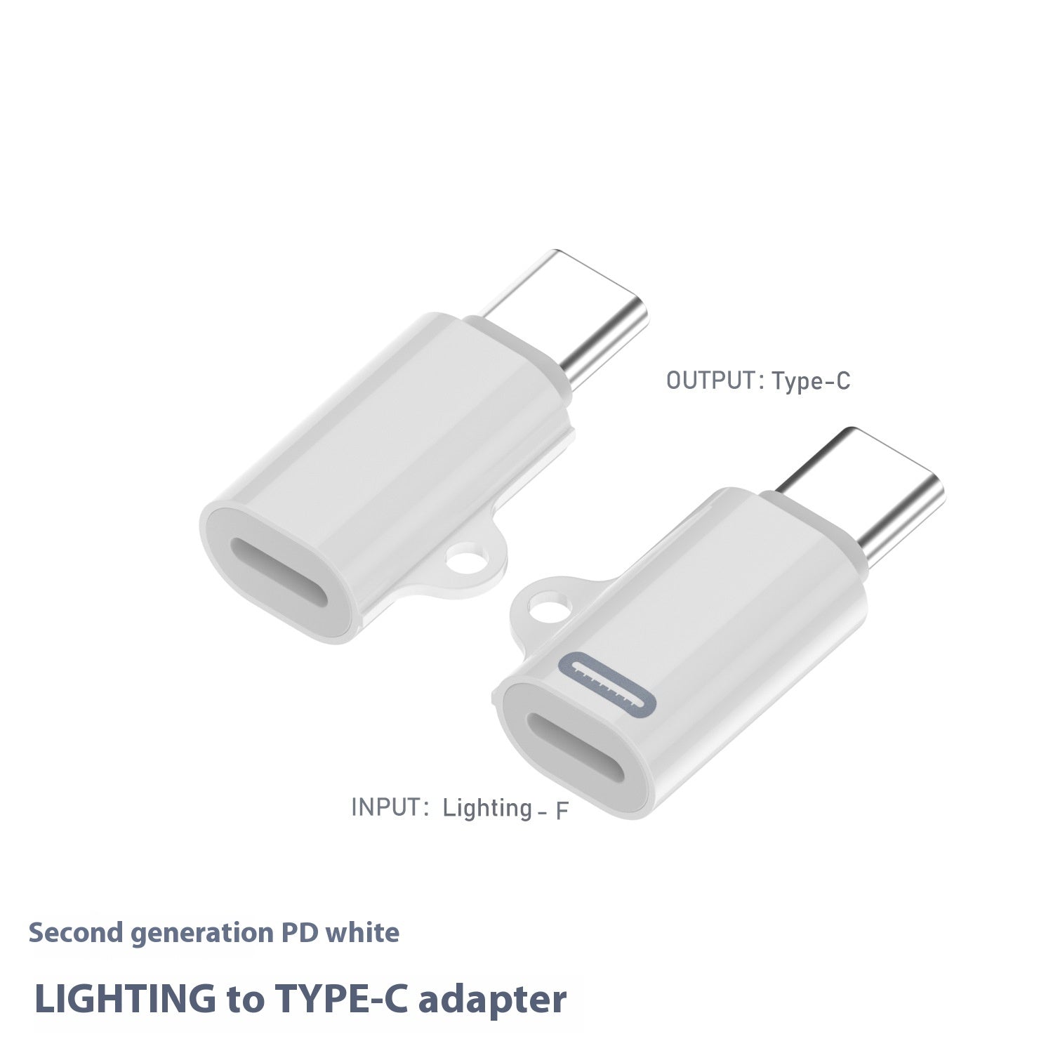 Mobile Phone PD Charging Adapter, Lightning Female To Type-C Male Converter Second Generation Adapters & Converters accessories adapter c type electronics ipad iphone lightening