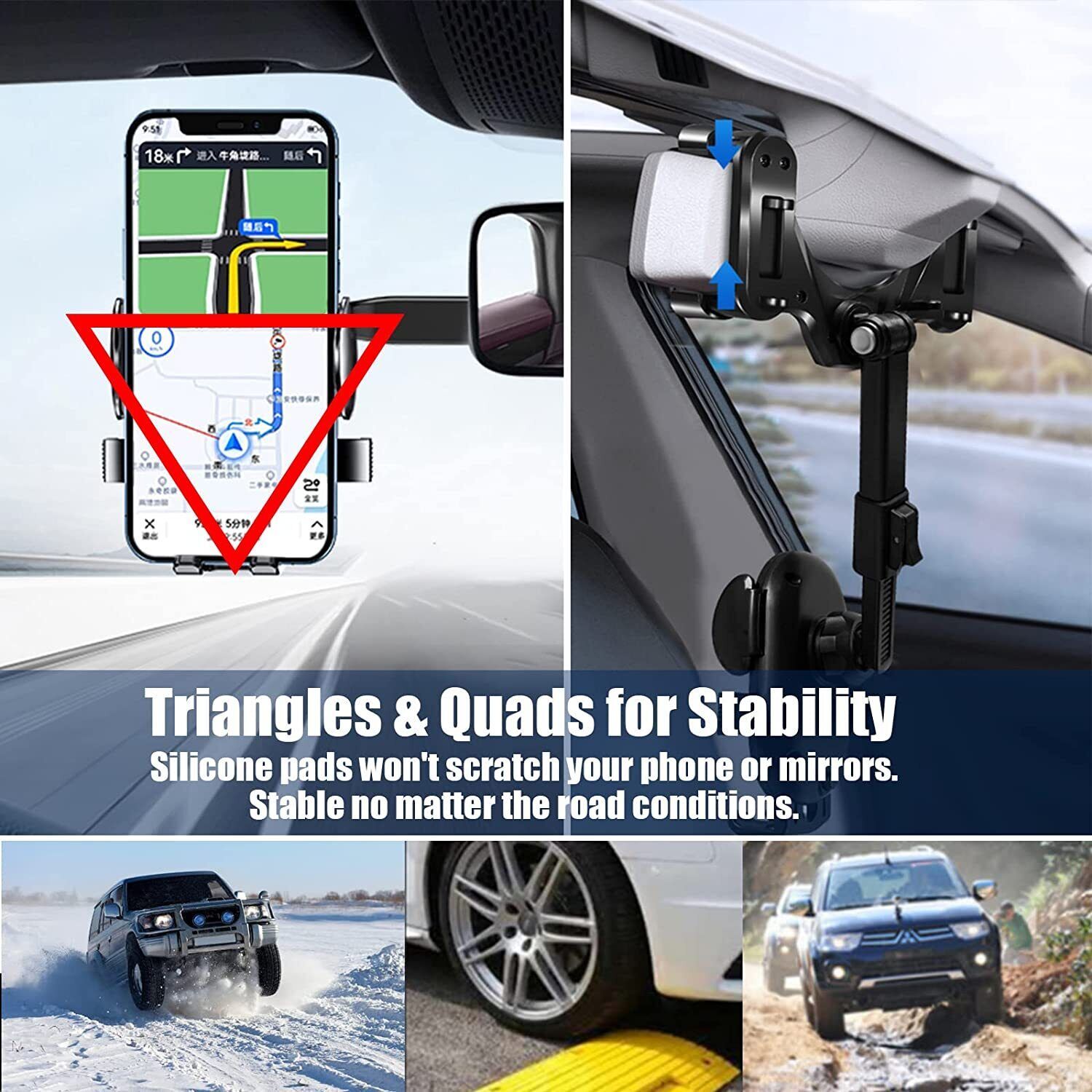 360° Rotatable and Retractable Car Phone Holder - Universal Rearview Mirror Mount for Hands-Free Navigation and Calls Mobile phone holders 360-degree phone holder Best car phone holder Car Phone Holder easy install phone holder phone holder for long journeys Rearview Mirror Phone Holder retractable car phone mount rotatable phone holder secure car phone mount Stylish car phone holder Universal Car Phone Holder universal phone holder {{ product_collections }} {{ product_description }}