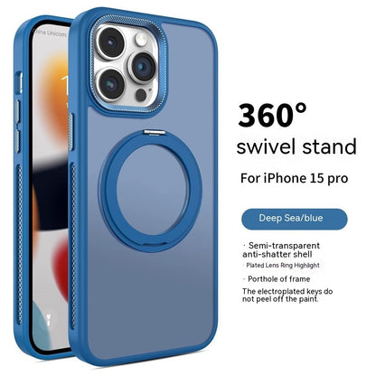 Rotating Bracket Magnetic Suction Phone Case | Frosted Heat Dissipation | Drop-resistant iPhone cases back stand iPhone iPhone case lens protection lens protector lens protectors magsafe new arrival phone case with stand premium stand with stand {{ product_collections }} {{ product_description }}