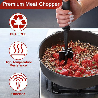 Multifunctional Meat Chopper Heat Resistant Meat Masher Nylon Hamburger Chopper Ground Utensil Non Stick Cookware Tool Kitchen Gadgets | Amazon most selling Choppers amazon top selling choppers kitchen kitchen chopper kitchen gadgets kitchen must haves meat chopper non stick nylon {{ product_collections }} {{ product_description }}