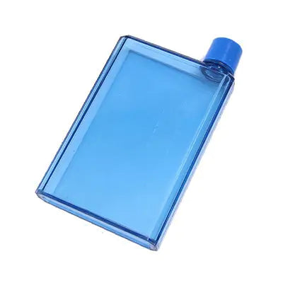 Plastic Water Cup Flat Bottle Blue A5-420ML Water Bottles dinning dinning table home new design water bottle stylish water bottle transparent water bottle Water Bottle Water Bottles