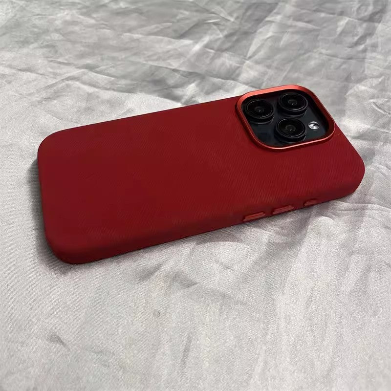 Flannel Fiber Cloth Pattern Magnetic Suction Phone Case Red 0 iPhone iPhone Case Phone Cases {{ product_collections }} {{ product_description }}