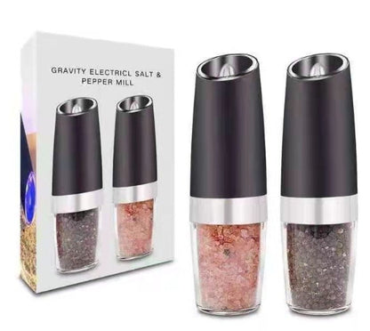 Electric Gravity Pepper Grinder Salt Grinder Adjustable Coarseness Black Set Spice grinder dinning table kitchen kitchen accessories kitchen gadgets pepper grinder salt grinder spice grinder {{ product_collections }} {{ product_description }}