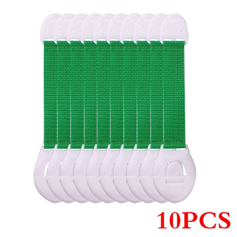 Child Safety Lock for Drawer Green 10PCS Furniture Protectors anti pintch door safety card anti pintch door safety stopper child safety drawer drawer safety lock home Home & Garden Home and Garden Home Appliances