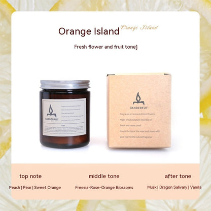 Tea Cup Aromatherapy Candle Home Indoor Orange Island Candles candles decor fragrance candles home scented candles