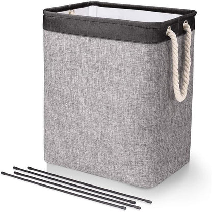 Foldable Dirty Clothes Hamper Storage Clothes Storage Fabric Storage Bucket Black and gray Storages & Racks clothes foldable home laundry organizer storage