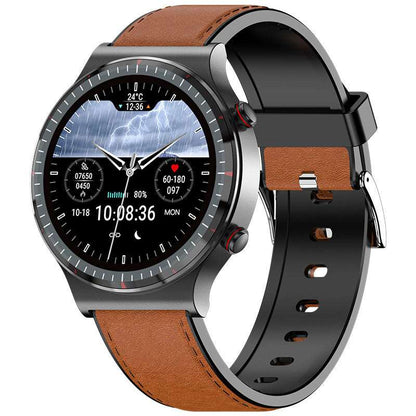 Smartwatch ECGPPG ECG Heart Rate Blood Pressure Blood Oxygen Heart Rate Body Temperature HRV Watch Black brown Smart Watches electronics smart watch