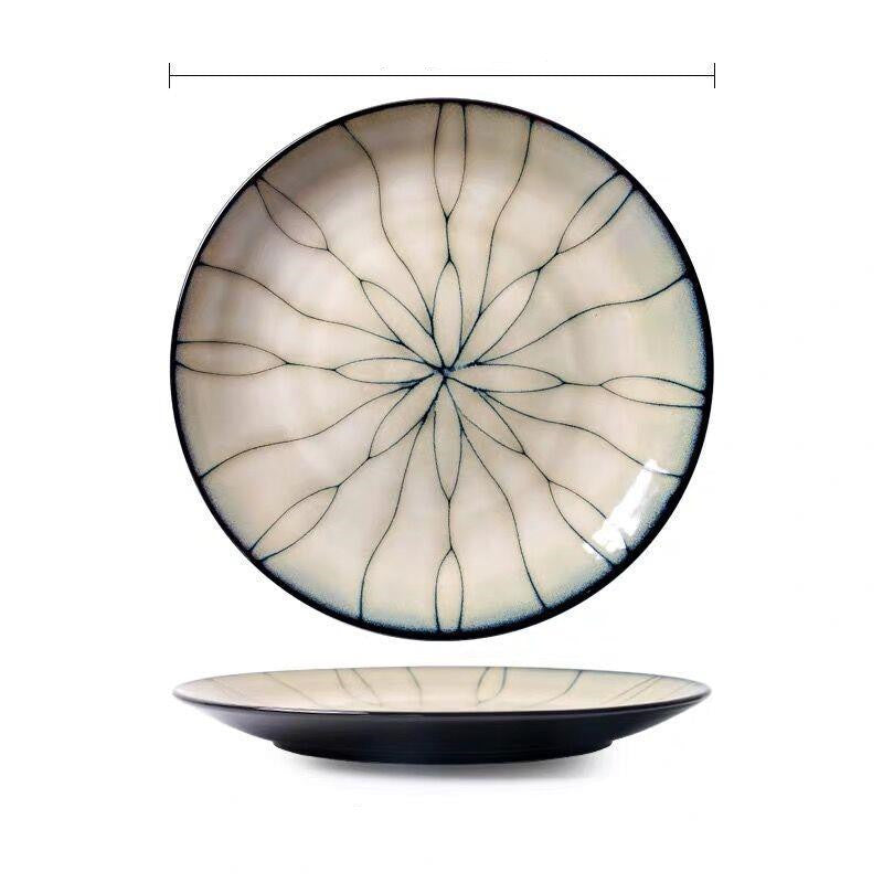 Kitchen Tableware Bowls And Plates High-end Characteristic Creative Tableware Plates 27.8cm Dinner Sets dinner plates dinner set home plates