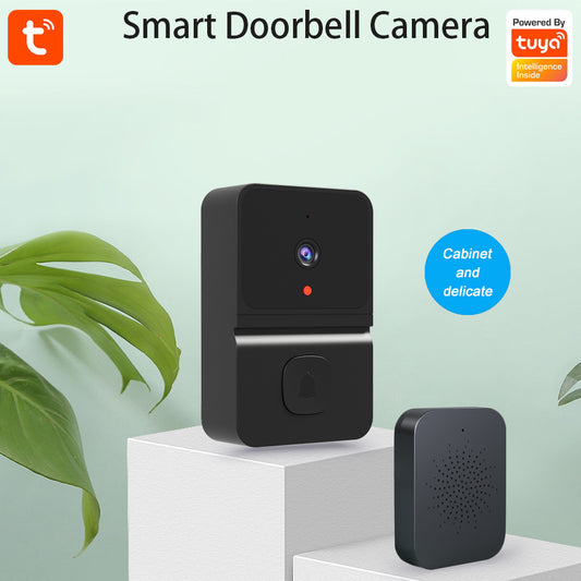 Intelligent Visual Doorbell Surveillance Camera Graffiti App Version Black Doorbells Doorbell doorbell with camera doorbell with mobile connected camera doorbell with wifi connected camera home home security Intercom security Security Camera