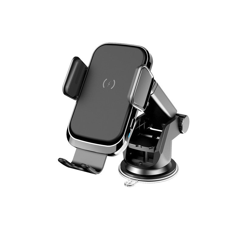 Car Wireless Charger | Secure Suction Cup | Efficient USB Charging Black Mobile chargers for cars 360 rotation car holder adjustable auto auto lock automatic automatic clip car charger magnetic smart wireless {{ product_collections }} {{ product_description }}