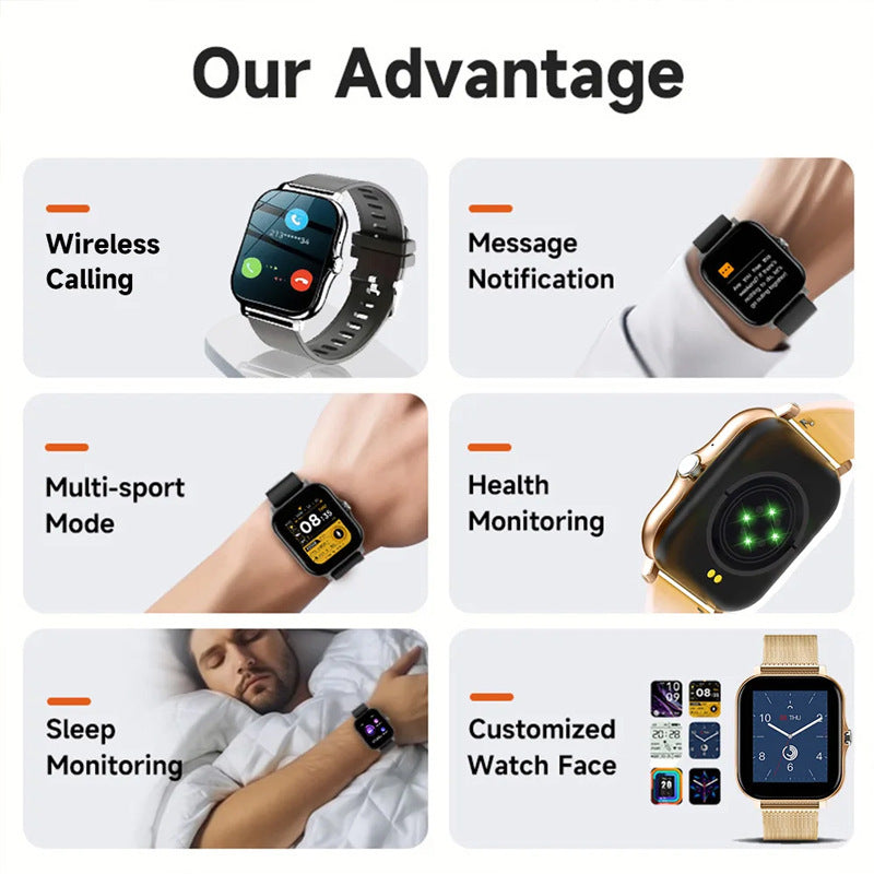 Smart Watch 44-inch Screen Full Touch Men And Women Bluetooth Calling Smart Watches blood oxygen bluetooth calling electronics health monitoring smart watch