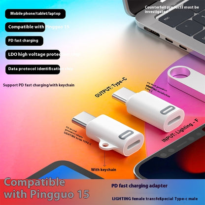 Mobile Phone PD Charging Adapter, Lightning Female To Type-C Male Converter Adapters & Converters accessories adapter c type electronics ipad iphone lightening