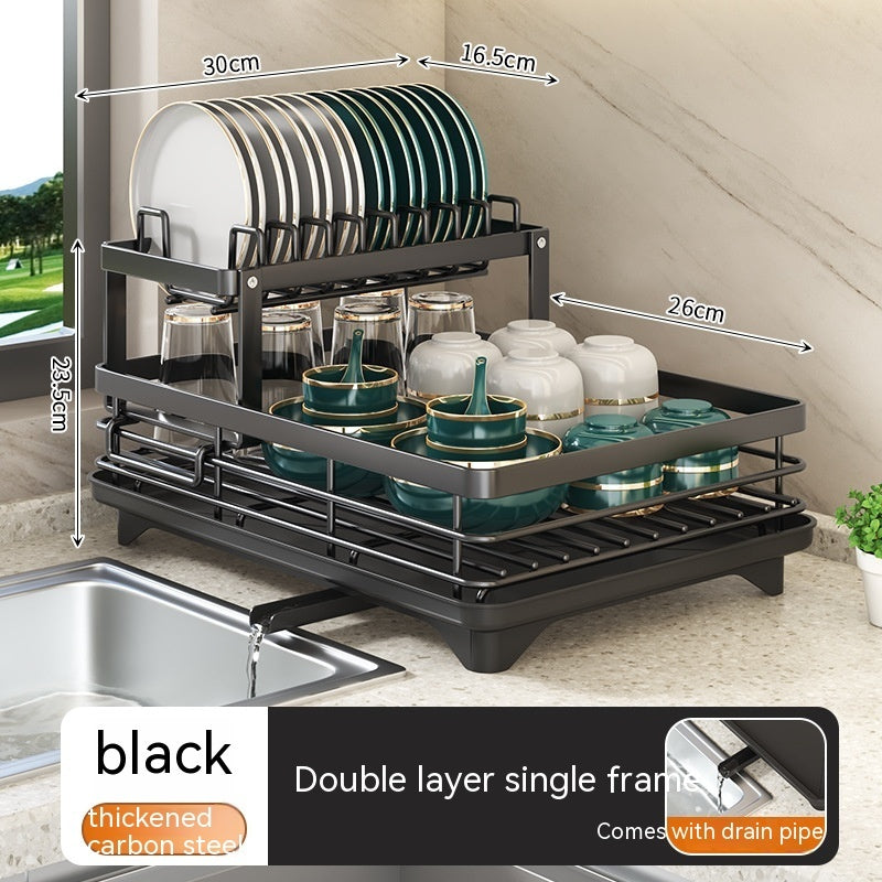 Kitchen Storage Rack Dish Storage Household Storages & Racks kitchen metallic organizer plate sink storage tidy