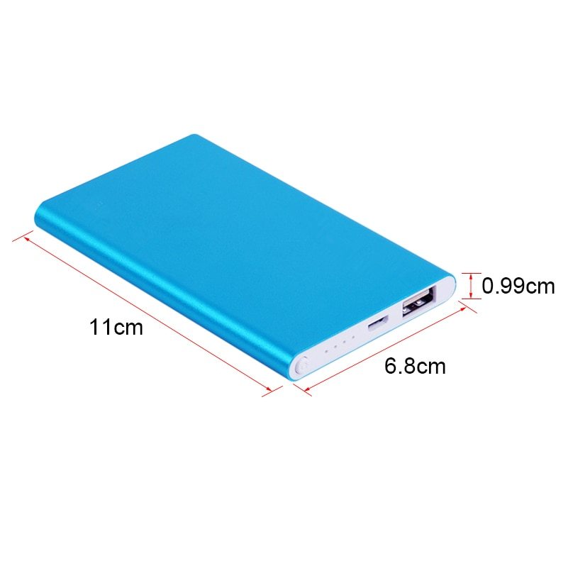 Ultra-thin mobile power Blue 4500mAh Power Banks electronics electronics accessories fast charging multiports power bank slim power bank