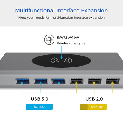 15-in-1 type-c docking station 10w wireless charging Power Banks docking charger docking station electronics electronics accessor electronics accessories