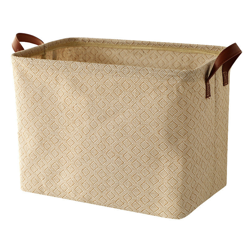 Storage Basket Jute Fabric Foldable Storage Box Storages & Racks clothes grocery home kitchen organizer storage toys