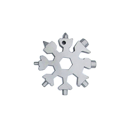 Snow 18 In One Multi-Function Tool Card Combination 18in one Steel color Home Tools home home tools Screw Driver Snowflake wrench