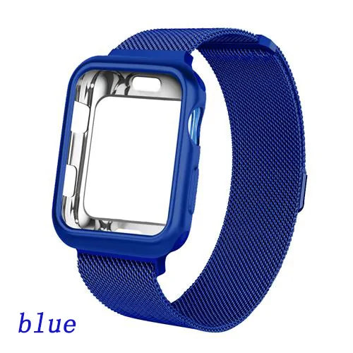 Make a Statement with Our Apple Watch Metal Bracelet Blue 44 Millimeter Series 5 4 Apple Watch Bands apple apple watch apple watch band apple watch strap band bracelet iwatch mesh watch {{ product_collections }} {{ product_description }}