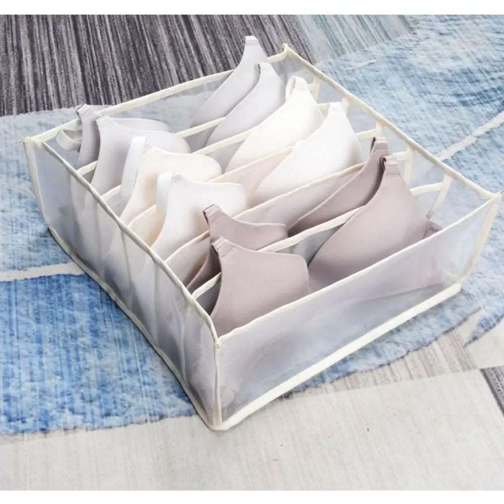 7-Grid Foldable Drawer Organizer for Dorm Closet Drawer organisers 7-Grid Foldable Drawer Organizer for Dorm Closet drawer organiser home organizer Organizers racks