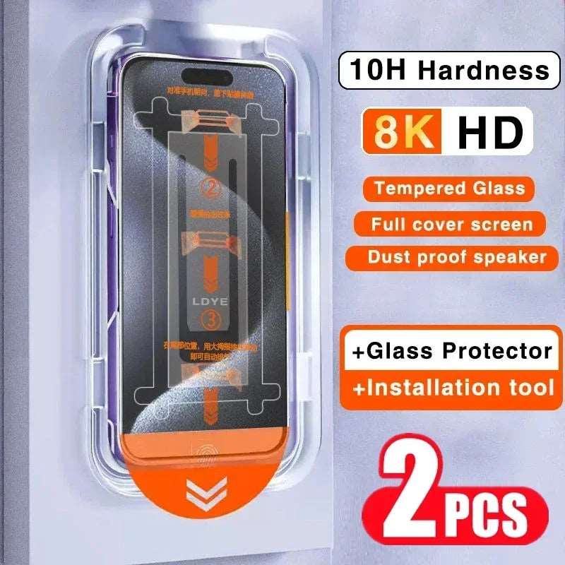 2PC 8K Oleophobic Coating Privacy Screen Protector for iPhone Screen Protectors electronics electronics accessories full cover screen with tempered glass and dust proof speakers iphone screen protector matchless matchless online matchlessonline mobile mobile phone mobile phone accessories mobile phone screen protector privacy screen and screen protector for mobile phones iphone android