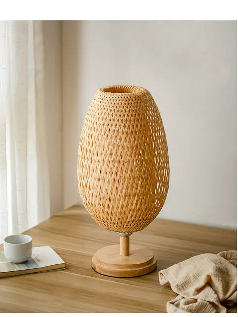 Handmade Bamboo Rattan Table Lamp – Illuminate Your Space with Eco-Friendly Elegance Table Lamps bamboo hand made home decor rattan table lamp table lamps tablelamp {{ product_collections }} {{ product_description }}