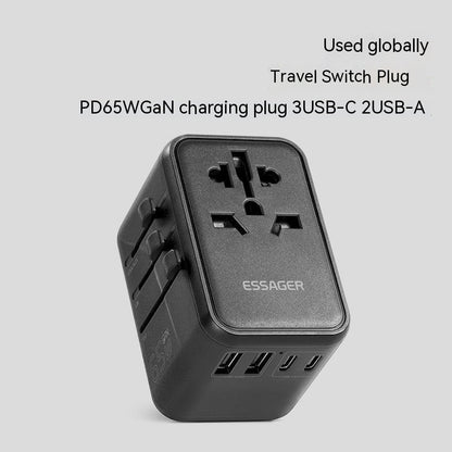 65W Charger Universal Travel Plug Converter Adapters & Converters charger electronics Electronics & Gadgets electronics accessories fast charger surge protector universal adapter with fuse