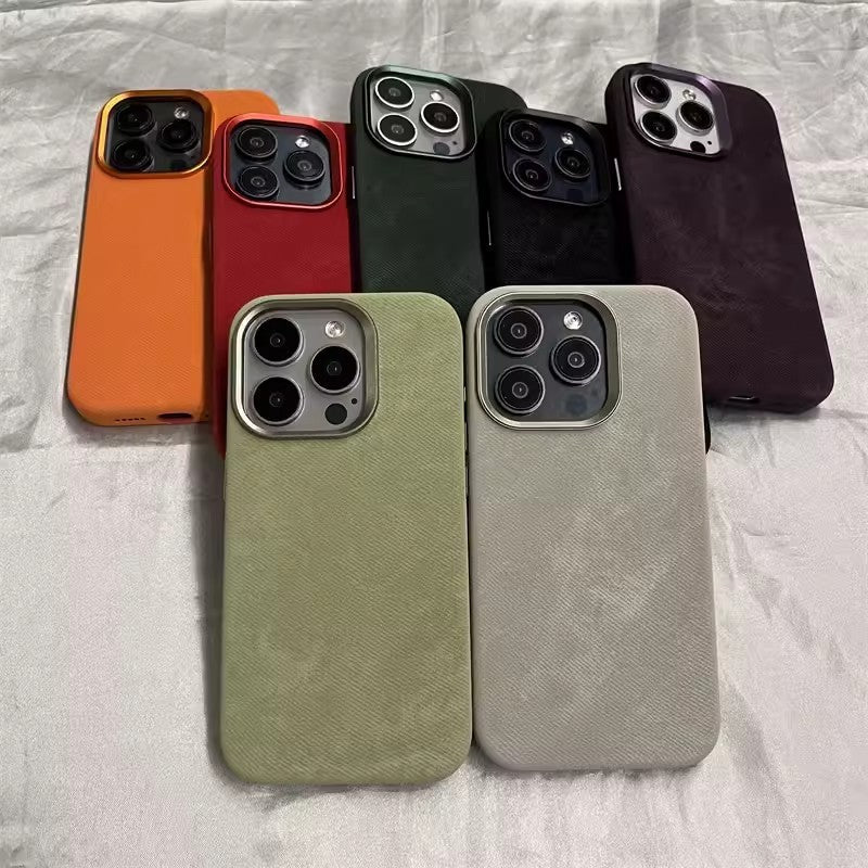 Flannel Fiber Cloth Pattern Magnetic Suction Phone Case 0 iPhone iPhone Case Phone Cases {{ product_collections }} {{ product_description }}