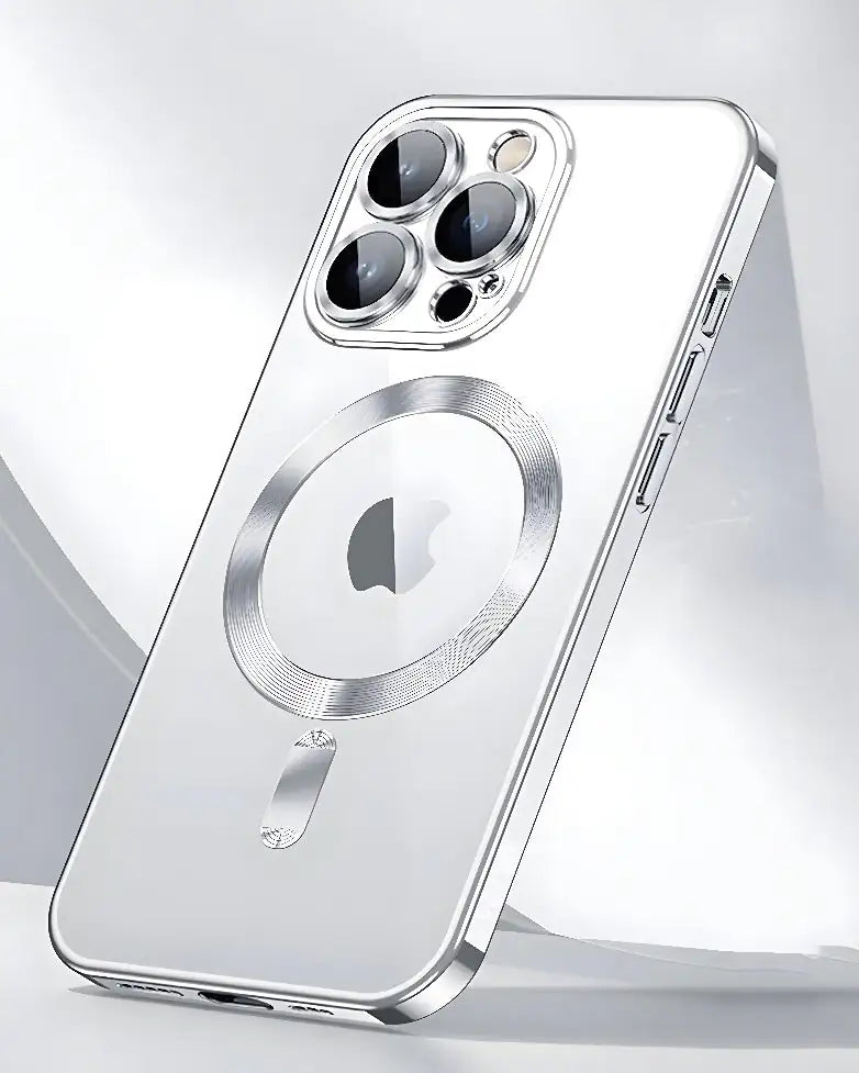 iPhone Clear Magnetic Case with MagSafe Silver iPhone 12 Pro Mobile Phone Cover & Protectors electronics iPhone iPhone Clear Magnetic Case with MagSafe magsafe mobile phone case and cover matchless matchless online matchlessonline mobile mobile accessories mobile case mobile cover mobile phone mobile phone accessories mobile phone cover mobile phone safety