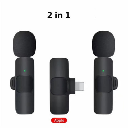 Professional Wireless Lavalier Lapel Microphone For IPhone, IPad - Cordless Omnidirectional Condenser Recording Mic For Interview Video Podcast Vlog YouTube APPLE Microphones audio audio devices blogging bluetooth cable micro phone computer accessories electronics gaming gaming microphone microphones online meeting