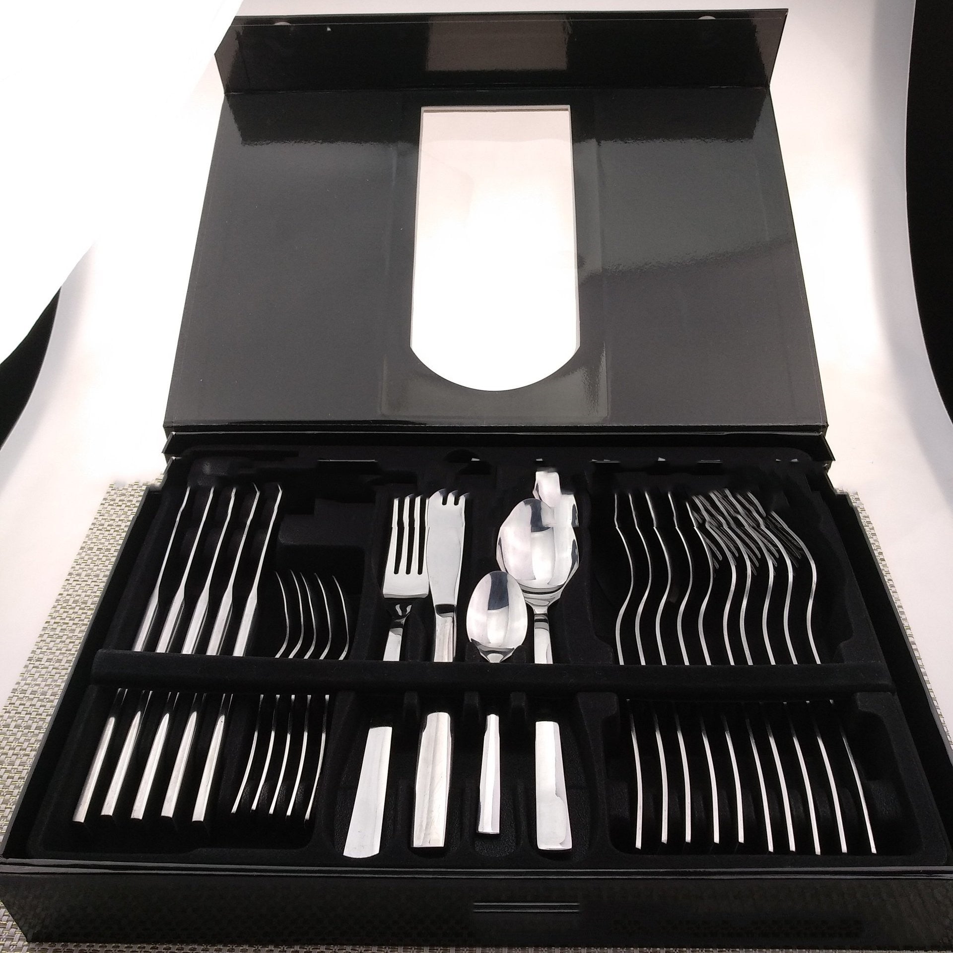 Stainless Steel Western Cutlery Set Golden Cutlery 24 Piece Set Silver 24PCS Cutlery Set cutlery set dinning table fork home knife spoon