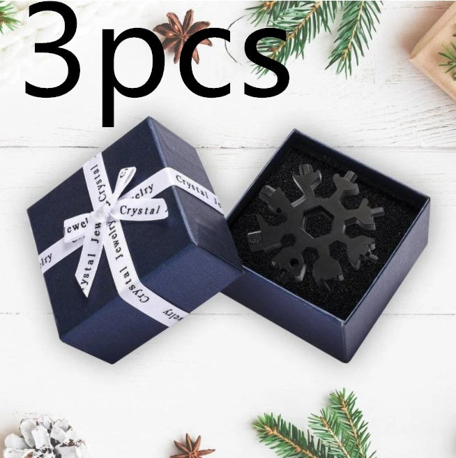 Snow 18 In One Multi-Function Tool Card Combination 3pcs Black GIFT PACKING Home Tools home home tools Screw Driver Snowflake wrench