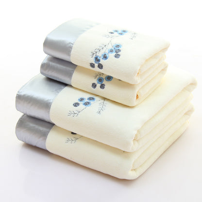 Two-Piece Microfiber Gift Bath Towel and Towel White Towels bath towels beach towels home