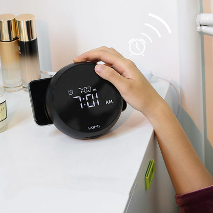 K5 Wireless Clock Charger | Fast Wireless Charging | Multifunctional Alarm Clock Wireless Chargers 2025 charger clock design digital New arrival table clock wireless charger {{ product_collections }} {{ product_description }}