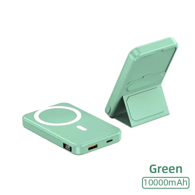 10000mAh Magnetic Power Bank | Fast Charging, Compact Design | Best Portable Charger Green 10000mah Wireless Power Banks 10000 mah 5000 mah apple battery battery for charger battery for charging c type fast charger iphone magsafe pads power bank premium rechargable stand usb {{ product_collections }} {{ product_description }}