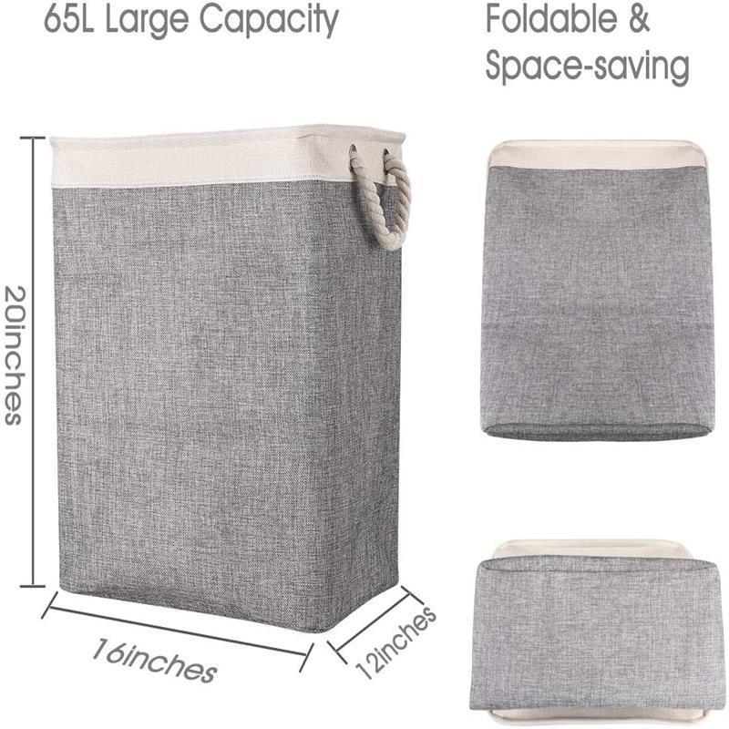 Foldable Dirty Clothes Hamper Storage Clothes Storage Fabric Storage Bucket Storages & Racks clothes foldable home laundry organizer storage