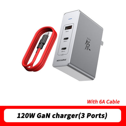 High-Power 120W GaN = Neo Multi-Port Fast Charger - USB-A & Dual USB-C - Compact & Efficient GaN Chargers C type fast charger fast charging GaN Chargers laptop multi ports multiport neo charger new arri New arrival portable USB {{ product_collections }} {{ product_description }}