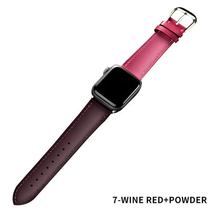 Elevate Your Style with Our Brown Leather Band for Apple Watch Wne Red Powder 40mm 17 Apple Watch Bands apple watch apple watch band apple watch band and case apple watch strap leather leather band {{ product_collections }} {{ product_description }}