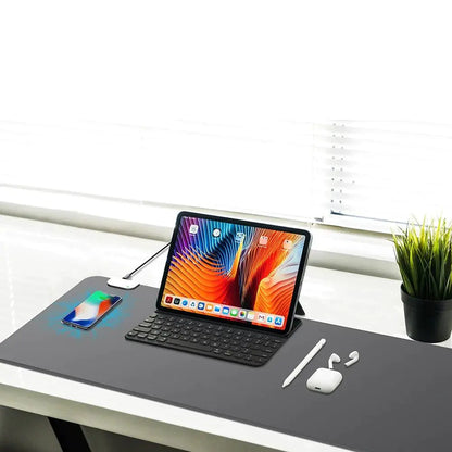 Wireless Charging Desk Mat Computer Table & Accessories computer table electronics electronics accessories wireless charging desk mat