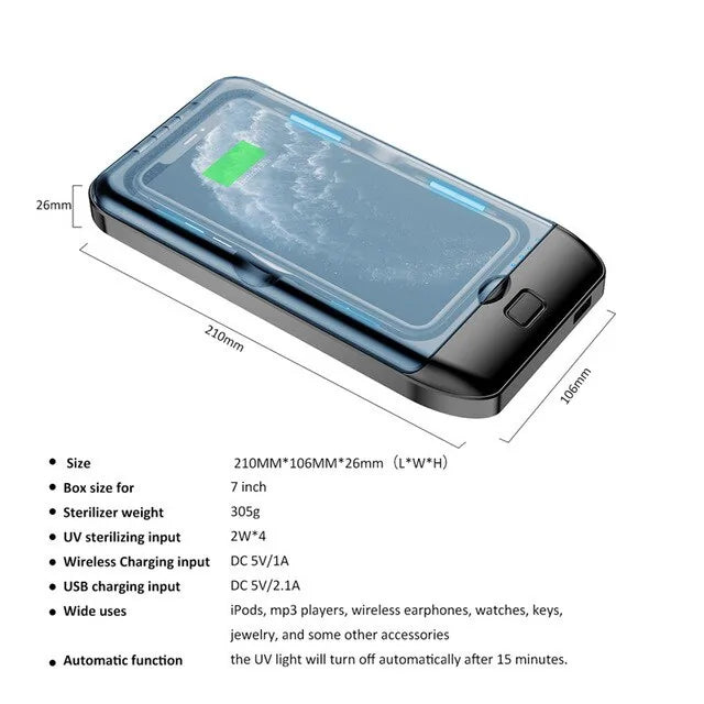 4-in-1 Wireless Charger and UV Sterilizer | Fast Charging | Comprehensive Hygiene Solution Style 2 Wireless Chargers 3 in 1 4 in 1 apple charger sterilizer charging box charging station fast charger iphone magsafe portable uv sterilization sterilizer wireless charger {{ product_collections }} {{ product_description }}