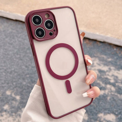 Magnetic Phone Case Transparent Frosted Protective Cover Wine Red 0 iPhone iPhone case magnetic Phone Case transparent wireless {{ product_collections }} {{ product_description }}