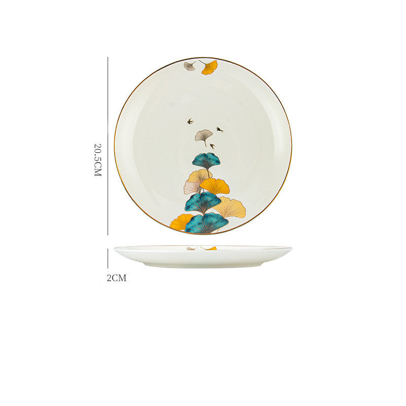 Dinner Plates Ceramic Steak Plate Web Porcelain 8in moonlight 1PCS Dinner Sets bowls ceramic plates dinner set dinning table home plates