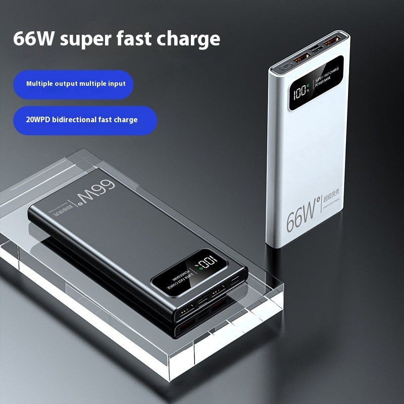 66 W Super Fast Charge Mobile Power Supply 20000 MA Large Capacity Power banks 10000 mAh 120W 20000 mAh 66W battery digital display fast charging high capacity power bank {{ product_collections }} {{ product_description }}