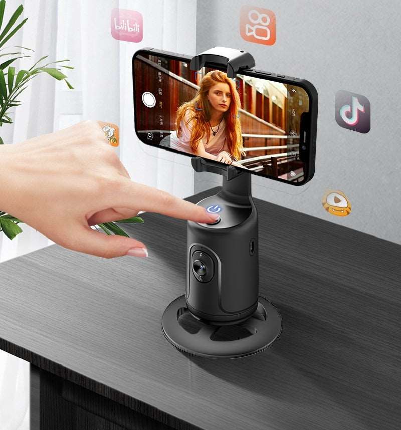 360 Auto Face Tracking Gimbal AI Smart Gimbal Face Tracking Auto Phone Holder For Smartphone Video Vlog Live Stabilizer Tripod Mobile Phone Holder electronics face tracking influencers mobile phone holder video video accessories video device video making