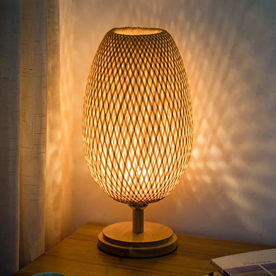 Handmade Bamboo Rattan Table Lamp – Illuminate Your Space with Eco-Friendly Elegance Table Lamps bamboo hand made home decor rattan table lamp table lamps tablelamp {{ product_collections }} {{ product_description }}