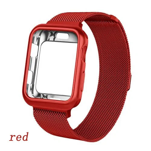 Make a Statement with Our Apple Watch Metal Bracelet Red 42 Millimeter Series 3 2 1 Apple Watch Bands apple apple watch apple watch band apple watch strap band bracelet iwatch mesh watch {{ product_collections }} {{ product_description }}