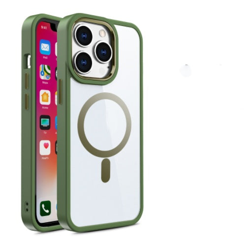 Magnetic Transparent iPhone Case | Silicone Protective Cover | Fashion & Simplicity Green iPhone cases fall protection iPhone iPhone case lens protection lens protector lens protectors magsafe new arrival plastic PTU vibrant {{ product_collections }} {{ product_description }}