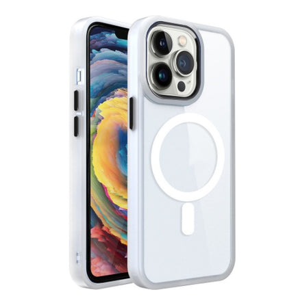 Magnetic Transparent iPhone Case | Silicone Protective Cover | Fashion & Simplicity White iPhone cases fall protection iPhone iPhone case lens protection lens protector lens protectors magsafe new arrival plastic PTU vibrant {{ product_collections }} {{ product_description }}