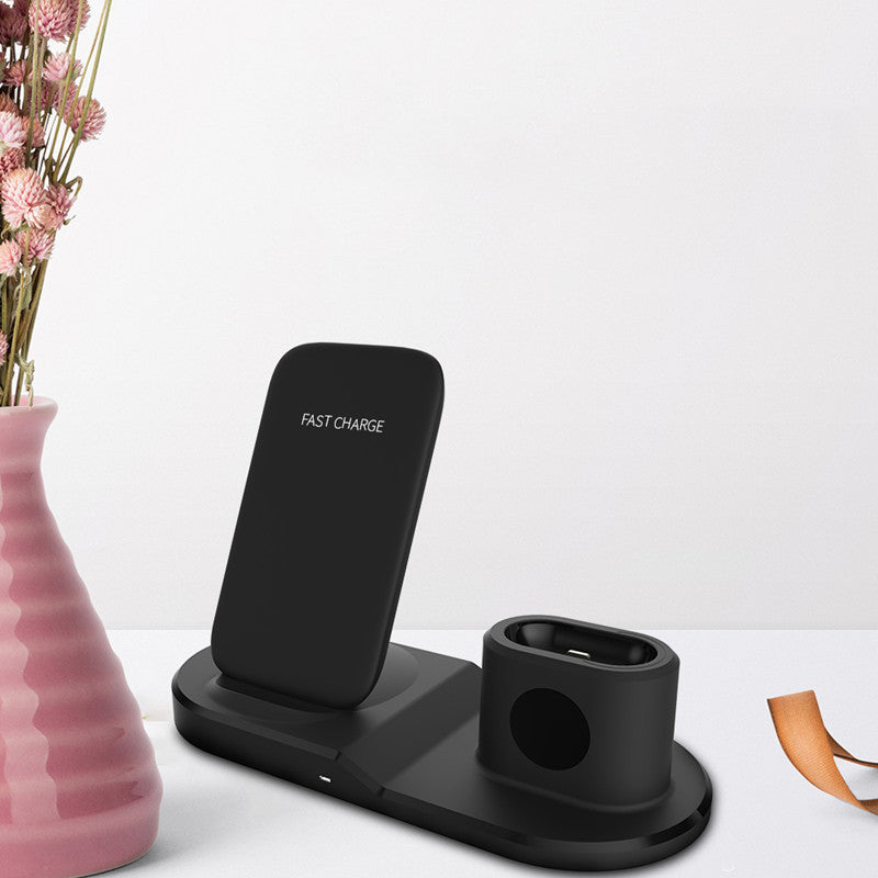 3 in 1 Wireless Charger | Fast Charging | Qi-Certified Induction Technology Black Wireless Chargers Air Pods AirPods apple watch fast charger iPhone magsafe wireless charger {{ product_collections }} {{ product_description }}